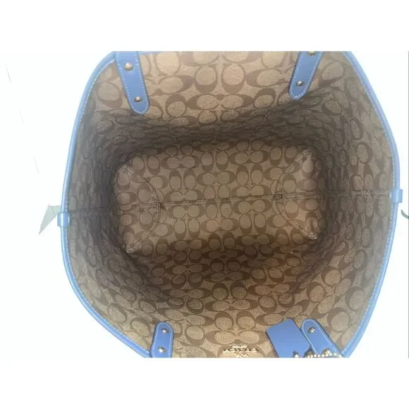 Coach Reversible Tote Handbag Floral Print F72652 - Picture 8 of 8